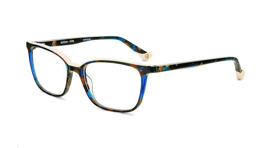 Etnia Barcelona Brille für Damen in Blau-Braun gemustert BAYONA HVBL